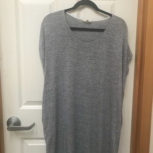 Wilfred Grey oversized jersey shirt dress